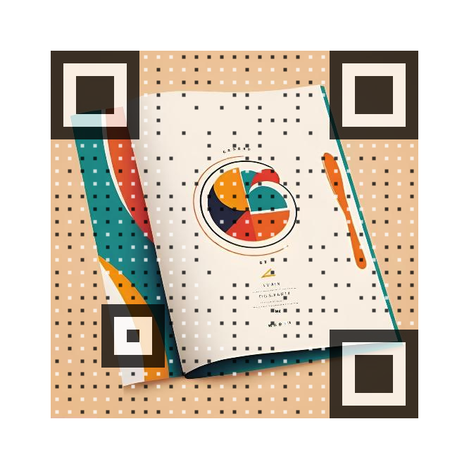 Visual QR code of a restaurant menu